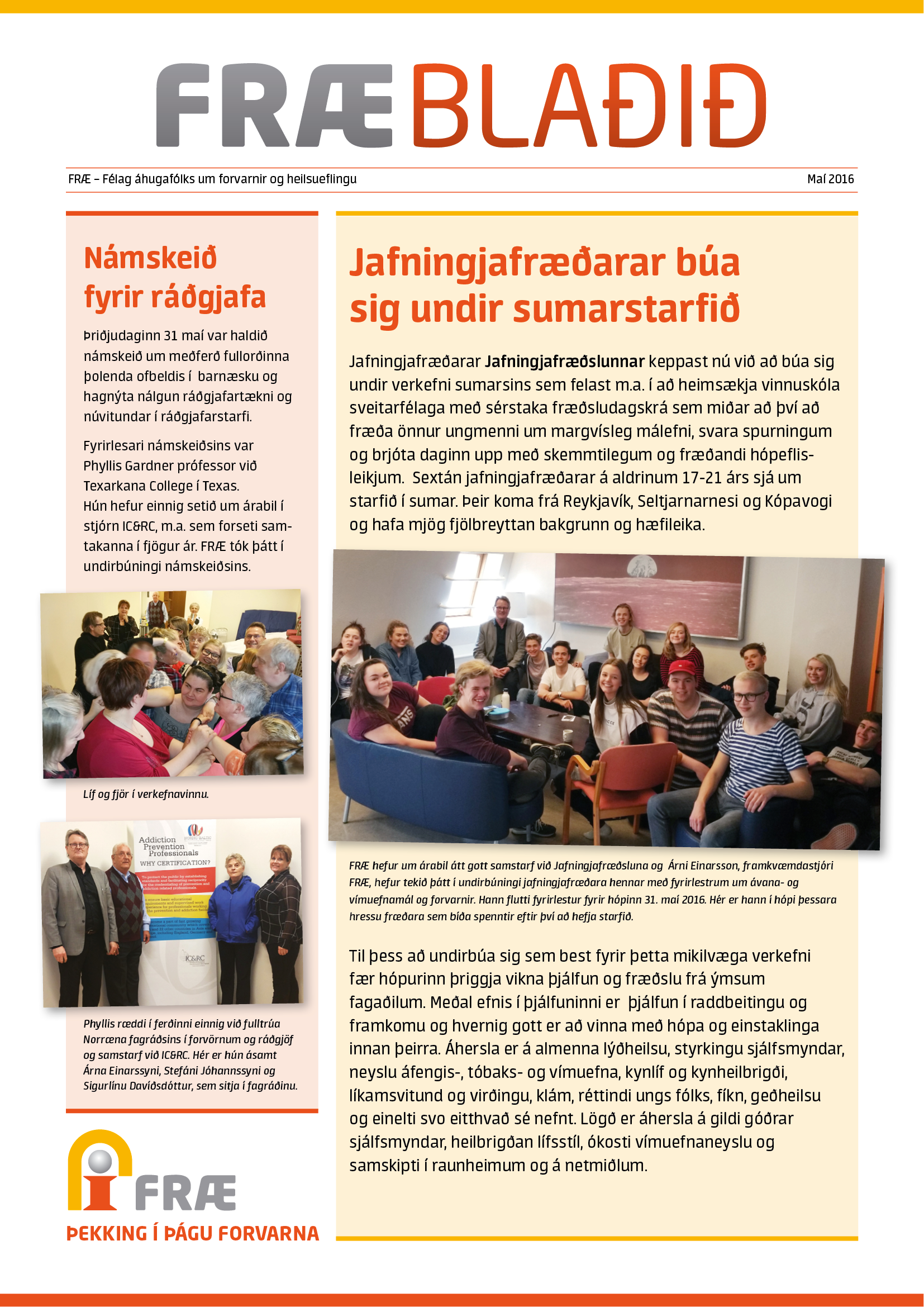Útgáfa – Fræðsla og forvarnir